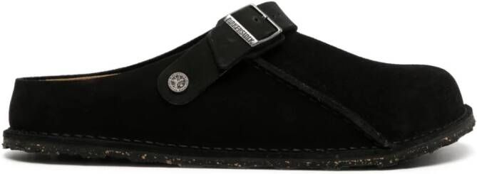 Birkenstock Lutry Premium suede slippers Black