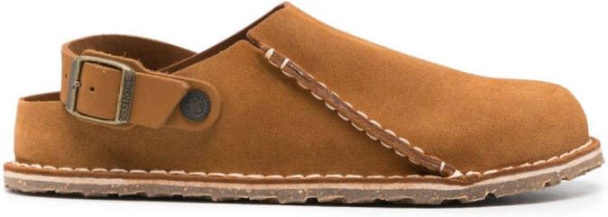 Birkenstock Lutry suede mules Brown