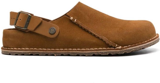 Birkenstock Lutry suede clogs Brown