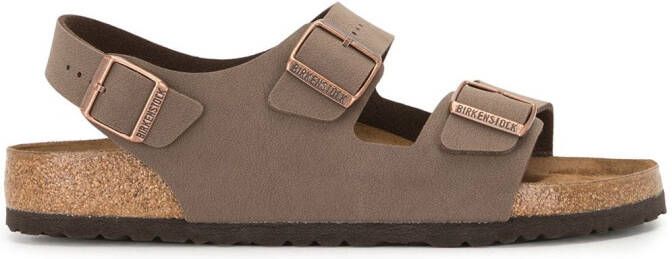 Birkenstock Milano buckled sandals Brown