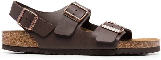 Birkenstock Milano double-buckle sandals Brown