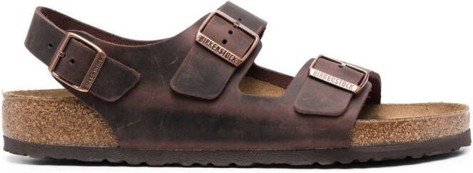 Birkenstock Milano double-strap slingback sandals Brown