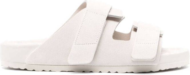 Birkenstock x Tekla Uji suede sandals White