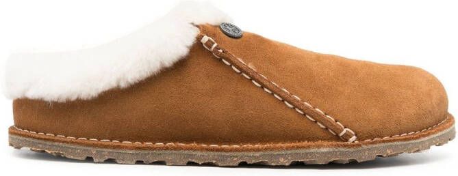 Birkenstock Zermat suede slippers Brown