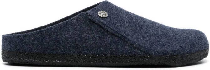 Birkenstock Zermatt wool felt slippers Blue