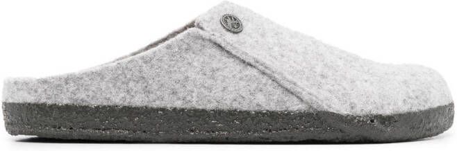 Birkenstock Zermatt wool felt slippers Grey