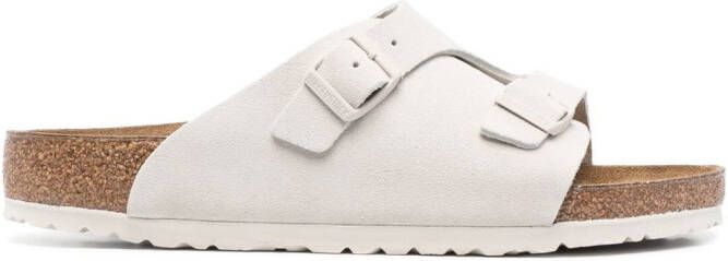 Birkenstock Zürich leather sandals White