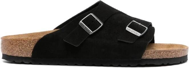 Birkenstock Zürich suede sandals Black