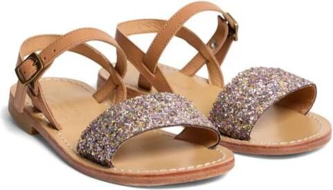 Bonpoint Apis glitterly sandals Pink