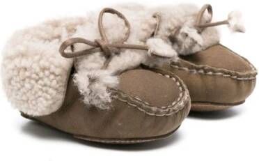 Bonpoint lace-up leather boots Brown