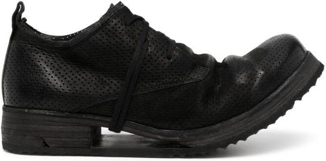 Boris Bidjan Saberi perforated soft-leather brogues Black