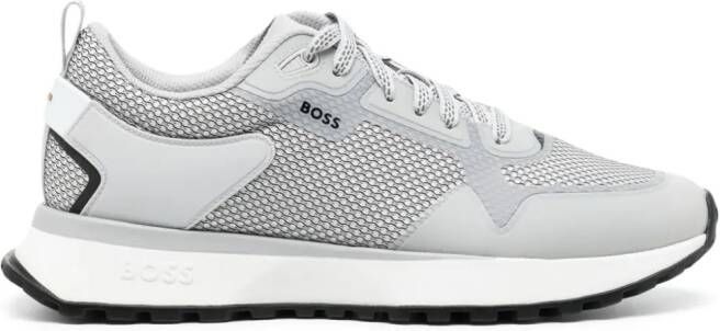BOSS Jonah textured lace-up sneakers Grey