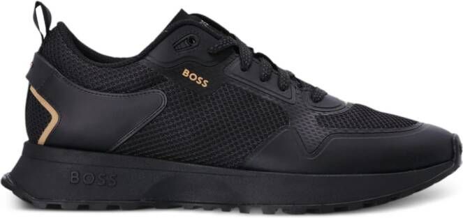 BOSS mesh-embellished low-top sneakers Black