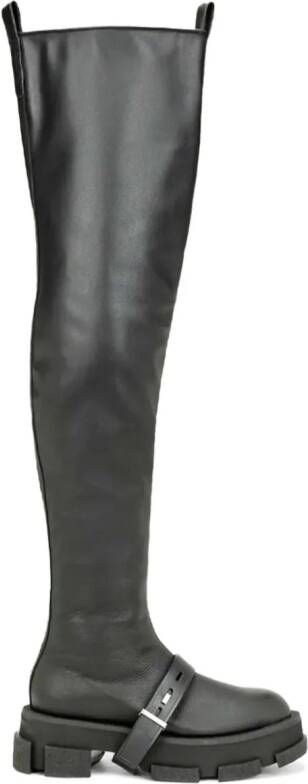 Both Gao thigh-high chunky boots Black