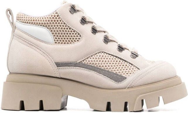 Brunello Cucinelli chunky-sole boots Neutrals