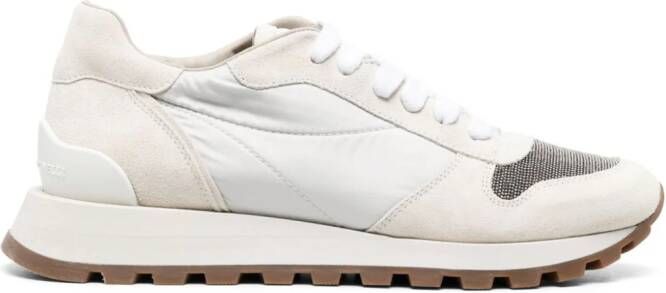 Brunello Cucinelli colour-block sneakers Neutrals