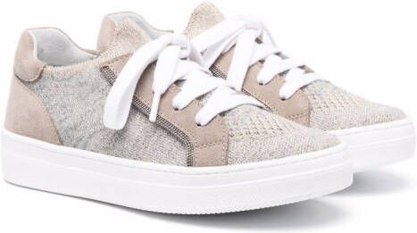 Brunello Cucinelli Kids low-top lace-up sneakers Neutrals