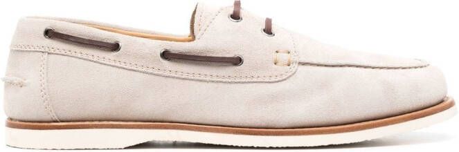 Brunello Cucinelli lace-up loafer Neutrals