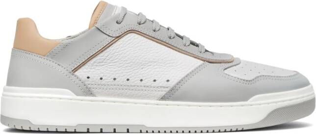 Brunello Cucinelli logo-patch leather sneakers White