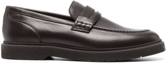 Brunello Cucinelli polished-finish loafers Brown - Picture 2