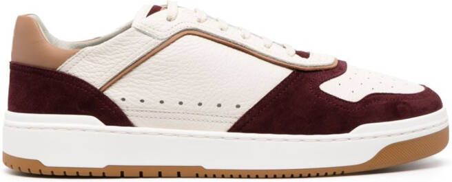 Brunello Cucinelli panelled low-top sneakers Neutrals