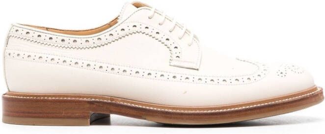 Brunello Cucinelli perforated Derby shoes Neutrals