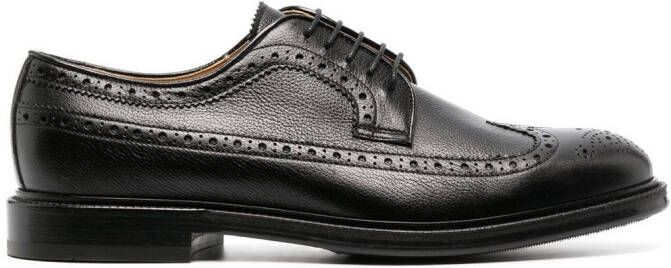 Brunello Cucinelli leather Derby shoes Black