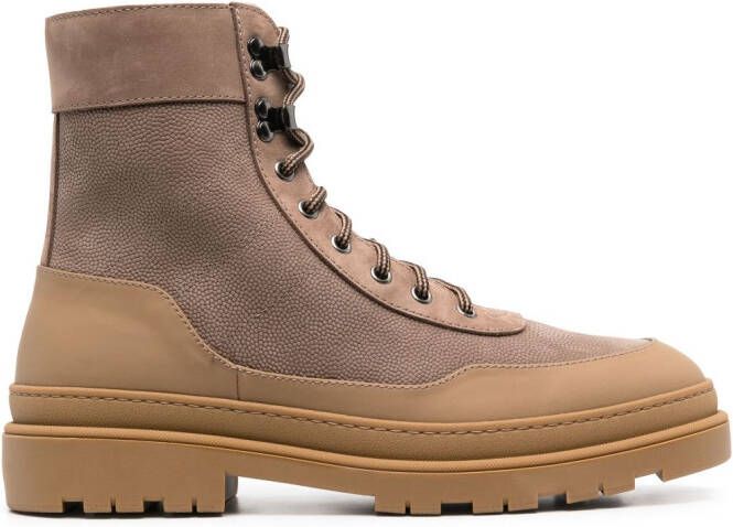 Brunello Cucinelli suede ankle boots Brown