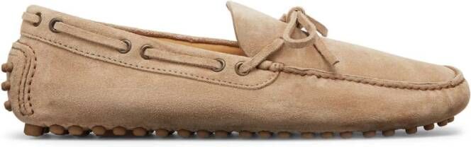 Brunello Cucinelli suede boat shoes Neutrals