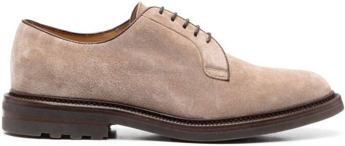 Brunello Cucinelli suede Derby shoes Neutrals