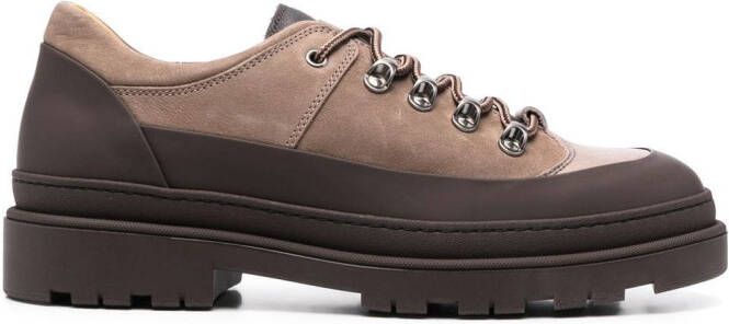 Brunello Cucinelli two-tone lace-up shoes Brown