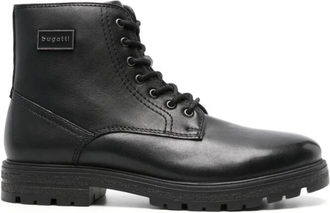 Bugatti Zaru leather ankle boots Black