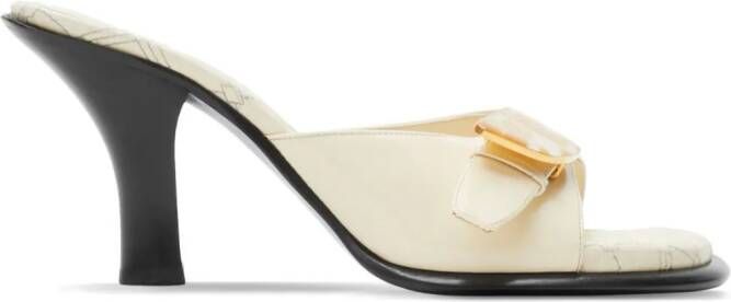 Burberry Bay leather mules Neutrals