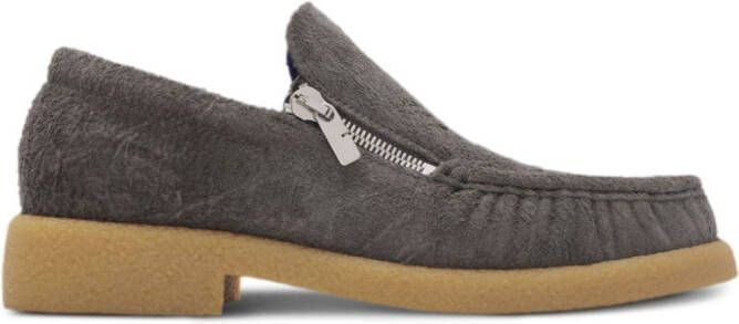 Burberry Chance suede loafers Grey