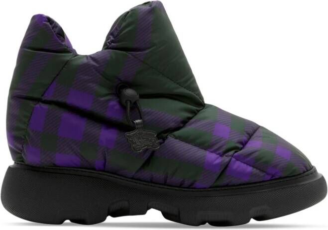 Burberry Check Pillow boots Black