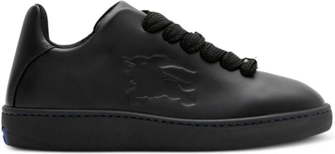 Burberry Box logo-embossed leather sneakers Black