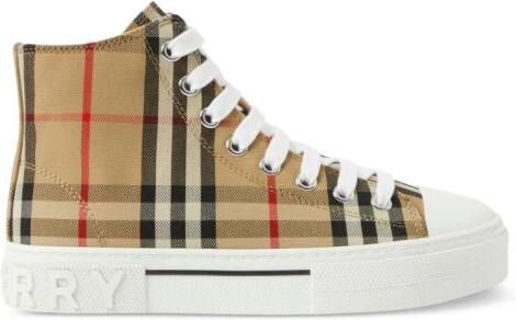 Burberry Kids Vintage Check canvas sneakers Neutrals