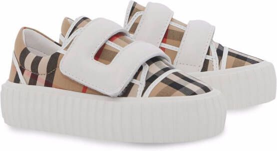 Burberry Kids Vintage Check low-top sneakers Neutrals
