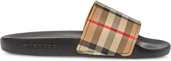 Burberry Kids Vintage Check Slide sandals Neutrals