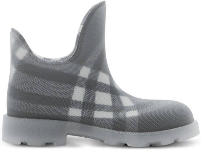 Burberry Marsh Vintage-check mesh boots Grey