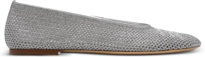 Burberry mesh ballerina shoes Silver