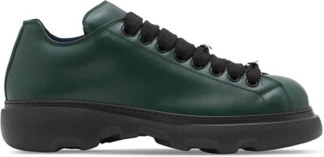 Burberry Ranger leather sneakers Green