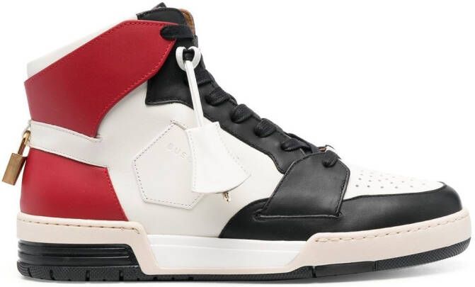 Buscemi high-top colour-block sneakers White