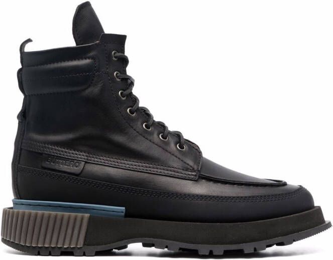 Buttero ankle leather boots Black