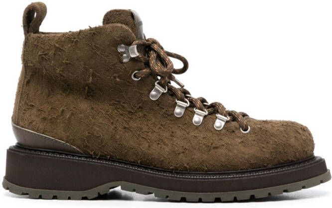 Buttero Canalone Pedula-style leather boots Green