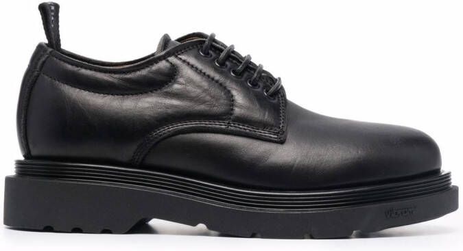 Buttero leather derby shoes Black