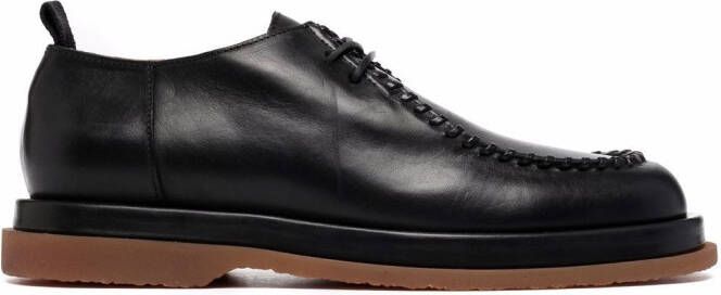 Buttero leather derby shoes Black