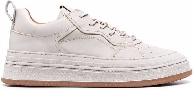 Buttero leather-panelled high-top sneakers Grey