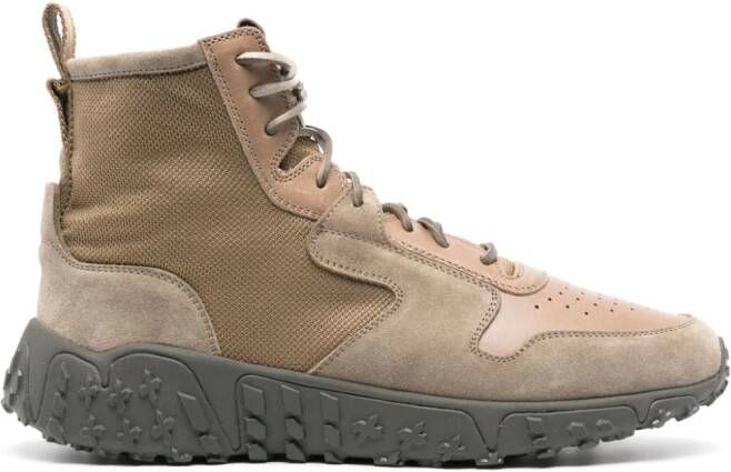 Buttero panelled ankle boots Green