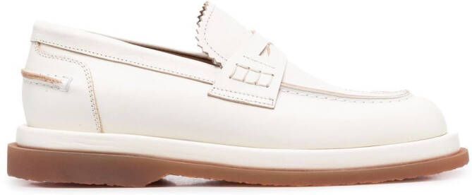 Buttero round-toe penny loafers White